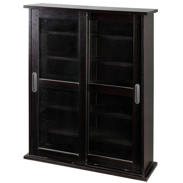 Renovations by Thomasville Entertainment Essentials 408-Disc Capacity Black Storage Tower-DISCONTINUED