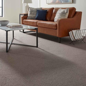 Higgins Bay  - Rough Stone - Gray 34 oz. SD Polyester Pattern Installed Carpet