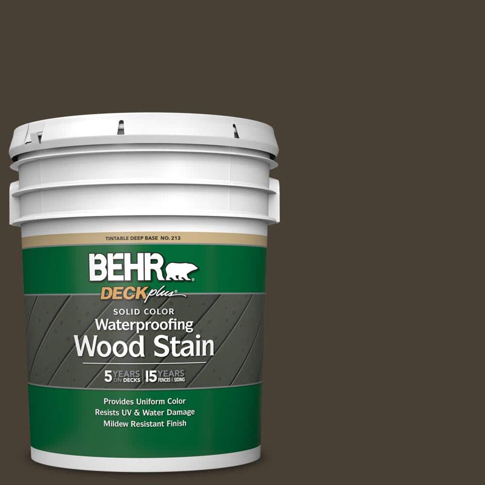 5 gal. #PPU5-20 Sweet Molasses Solid Color Waterproofing Exterior Wood Stai