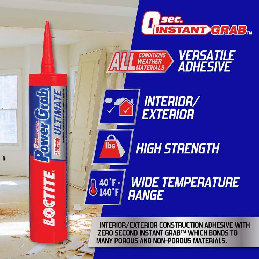 12-Pack of 9 oz White Ultimate Construction Adhesive