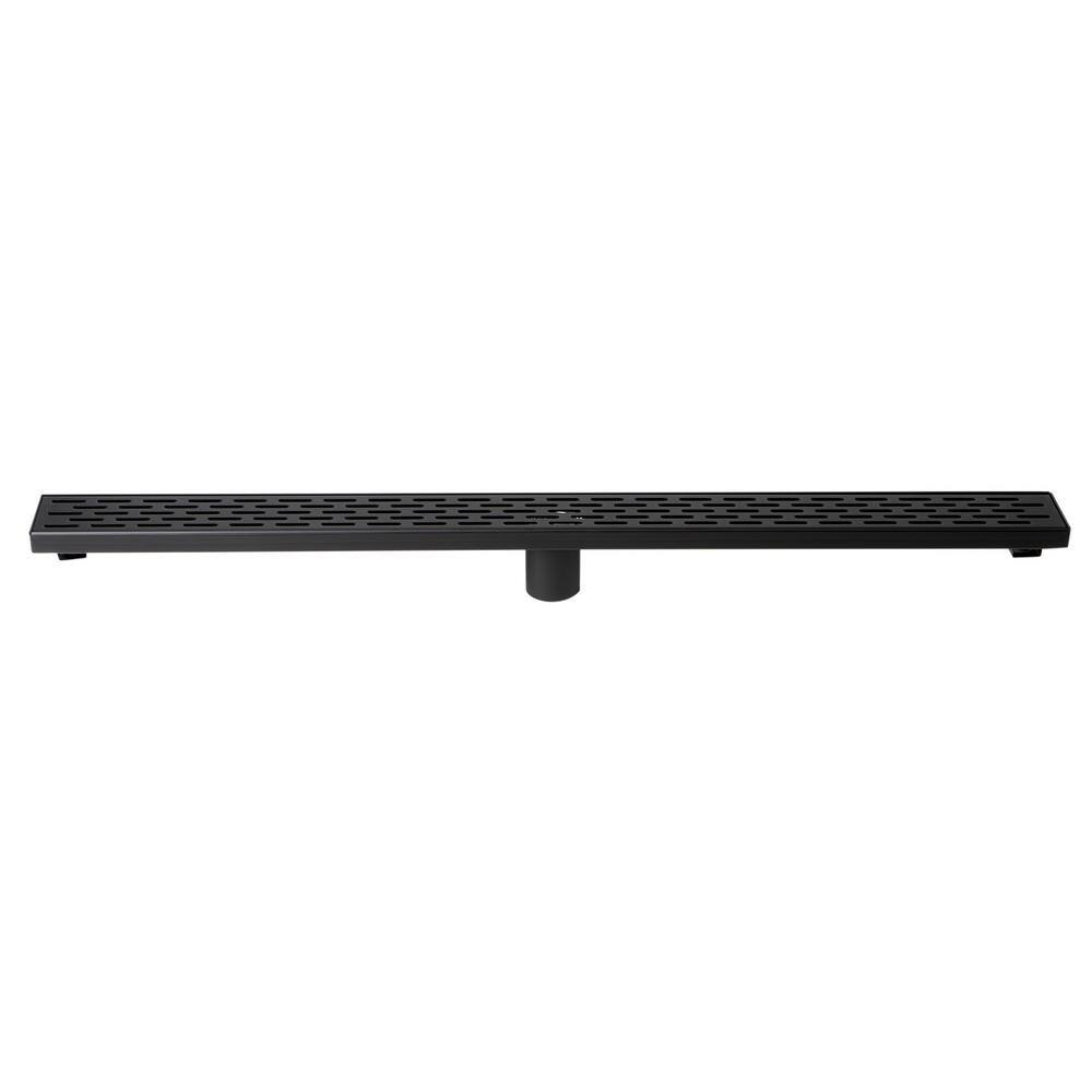 36'' Black Matte Stainless Steel Linear Shower Drain