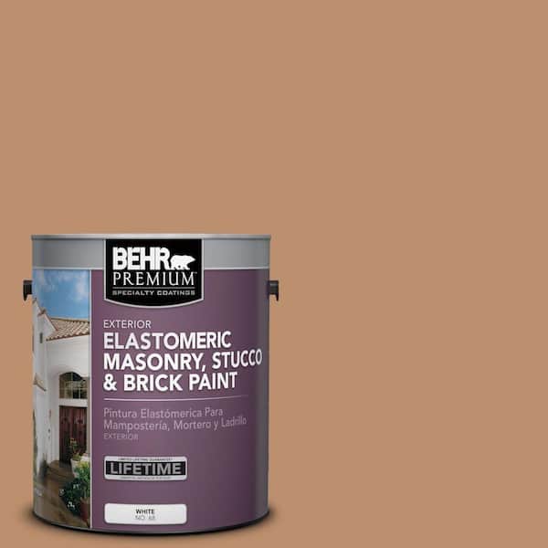 1 gal. #MS-10 Desert Shade Elastomeric Masonry, Stucco and Brick Exterior Paint