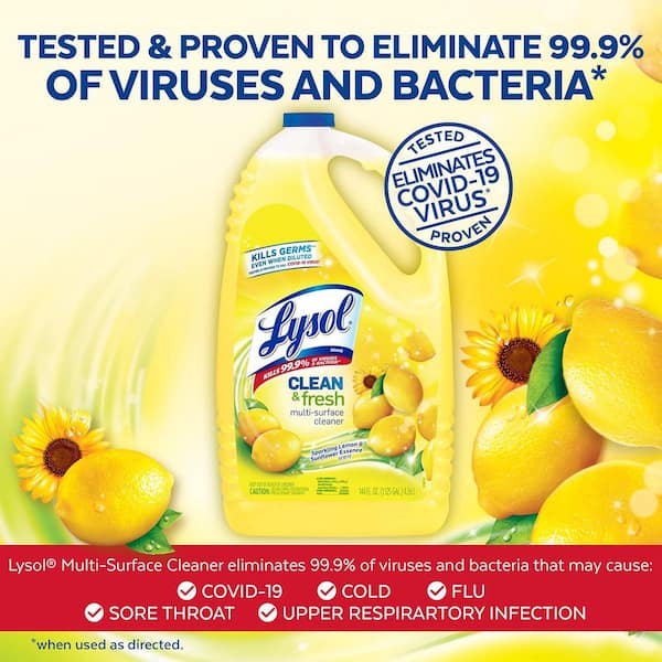 Clean & Fresh 144 oz. Lemon and Sunflower Scent Disinfecting All-Purpose Cleaner