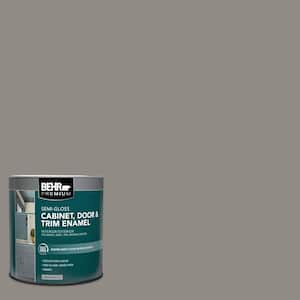 BEHR PREMIUM 1 qt. #PPU25-08 Heirloom Silver Semi-Gloss Enamel  Interior/Exterior Cabinet, Door & Trim Paint 712004 - The Home Depot