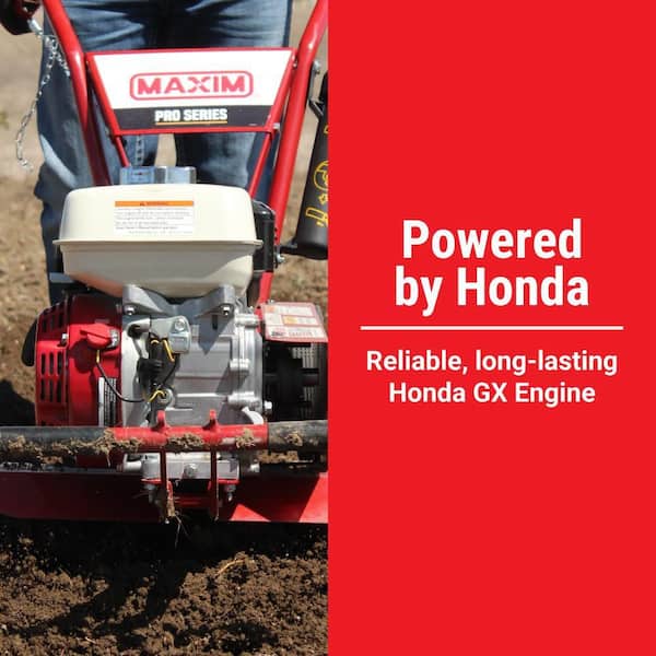 Maxim 19 in. 118cc Gas Mid Tine Tiller with Honda GX120 RM4H.MAX