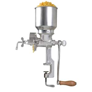 Grain Grinder with High Hopper, Corn Mill, Tinned Cast Iron