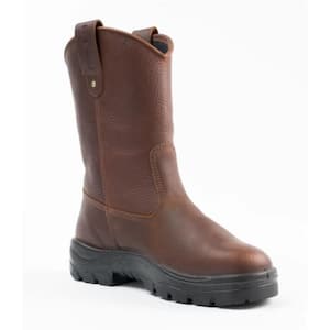 Men's Work Boots - Soft Toe - Oak Size 15