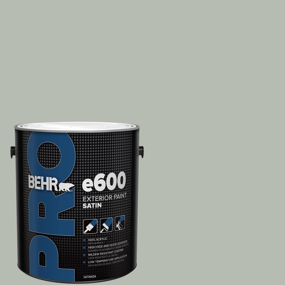 BEHR PRO 1 gal. HDCAC21 Keystone Gray Satin Exterior Paint PR64001 The Home Depot