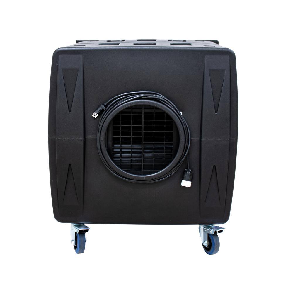 XPOWER Black Heavy-Duty Portable HEPA Air Filtration System