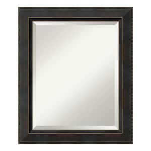 Signore Bronze 20.25 in. x 24.25 in. Beveled Rectangle Wood Framed Bathroom Wall Mirror in Bronze