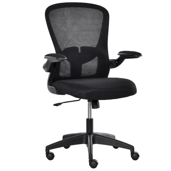 Home Office Black Chair Ergonomic Desk Chair Mesh Computer Chair Lumbar Support