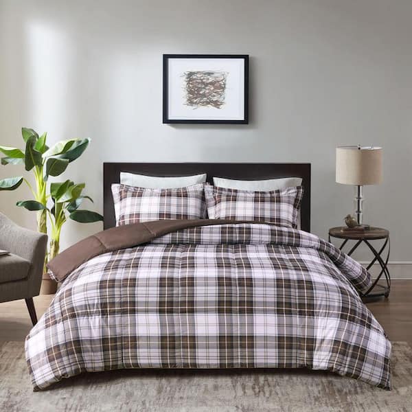 Hartford Light Warmth Brown King/Cal King 3M Scotchgard Down Alternative All Season Comforter Set