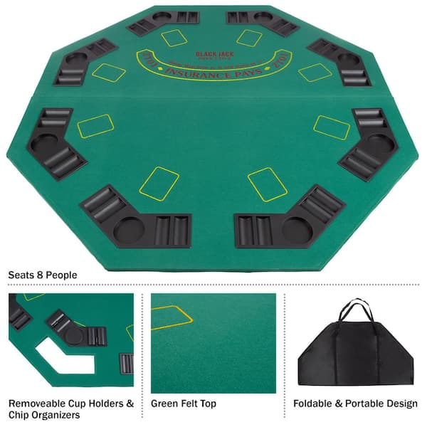 Trademark Poker Deluxe Poker and Blackjack Table Top with