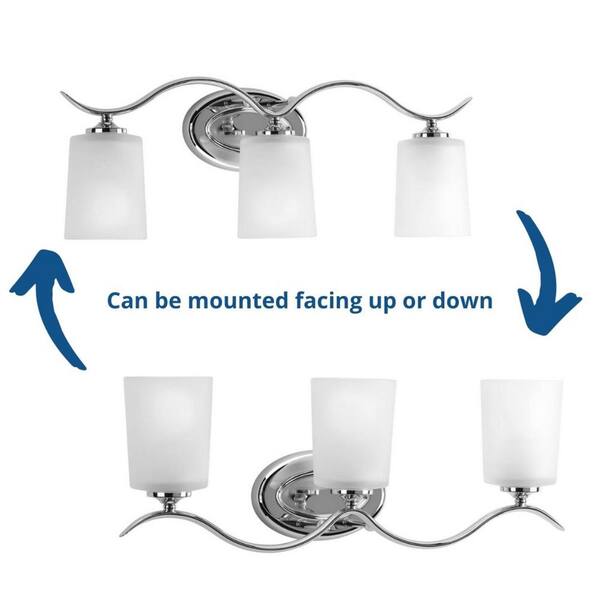 bathroom vanity lights facing up