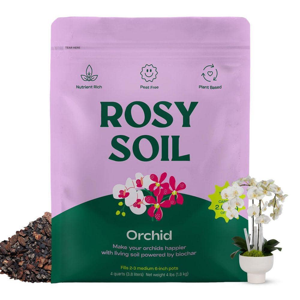 ROSY SOIL Organic 4 qt. Orchid Soil Potting Mix with Superior