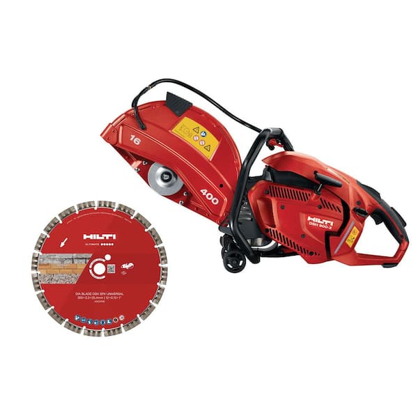 DSH 900X 33.7 in. x 10.3 in. Pull Start Hand-Held Concrete Gas Saw with 16 in. Equidist SPX Diamond Blade