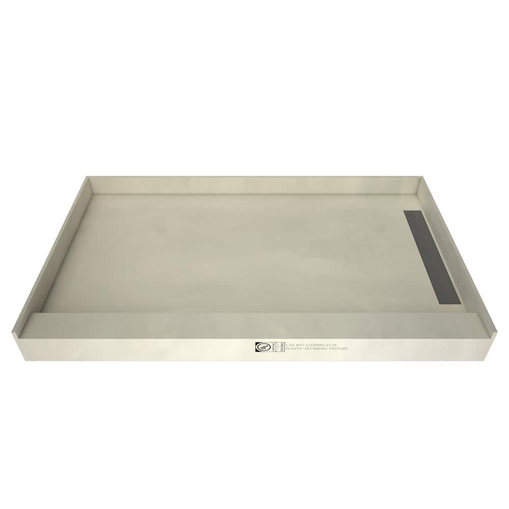 Tile Redi WonderFall Trench 32 in. x 48 in. Single Threshold Shower Base with Right Drain and Tileable Trench Grate