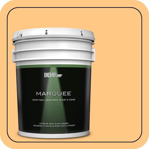 BEHR MARQUEE 5 gal. #290B-5 Torchlight Semi-Gloss Enamel Exterior Paint & Primer