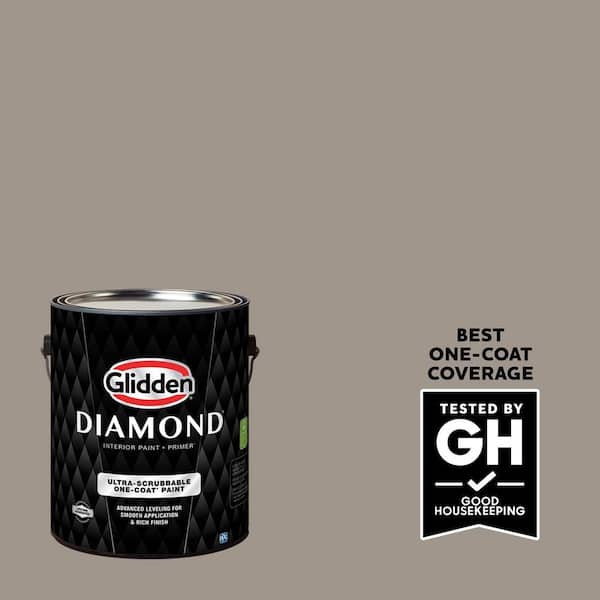 Glidden Diamond 1 gal. PPG1022-4 Rock Slide Satin Interior Paint with Primer