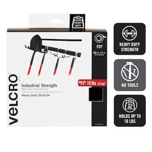 NeweggBusiness - Velcro 90197 Industrial Strength Sticky-Back Hook and Loop  Fasteners, 2.00 x 15.00 ft. Roll, Black