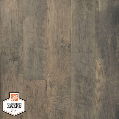 Defense+ 6.14 in. Ashebrook Oak Antimicrobial-Protected Waterproof Laminate Wood Flooring (16.12 sq. ft/case)