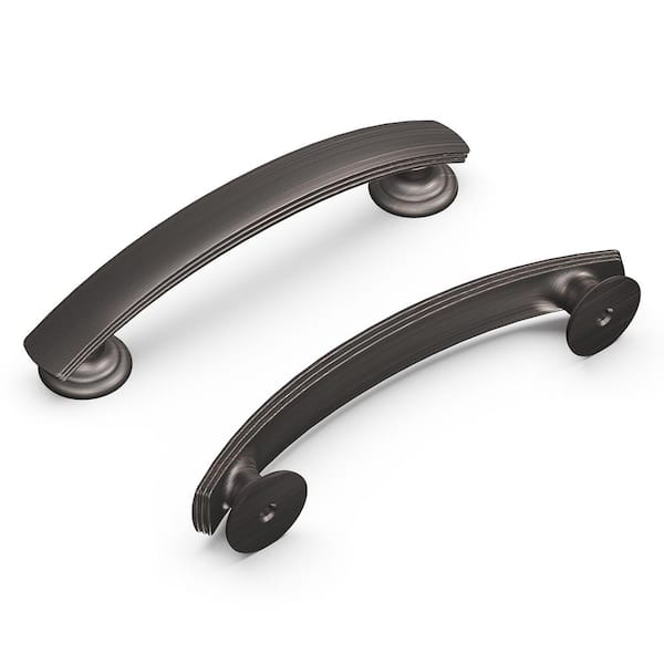 HICKORY HARDWARE American Diner 3-3/4 in. Modern Arch Cabinet Pull Vintage Bronze Handle for Kitchen, Bathroom, and Furniture (10 Pack)