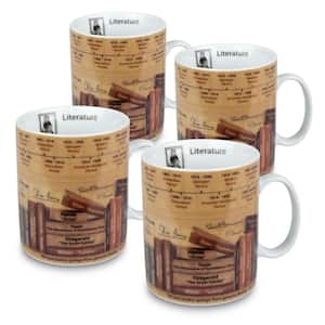 Konitz 4-Piece Mug of Knowledge Literature Porcelain Mug Set