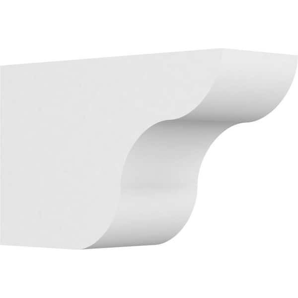 Ekena Millwork 6 in. x 10 in. x 16 in. Standard Carmel Architectural Grade PVC Rafter Tail Brace