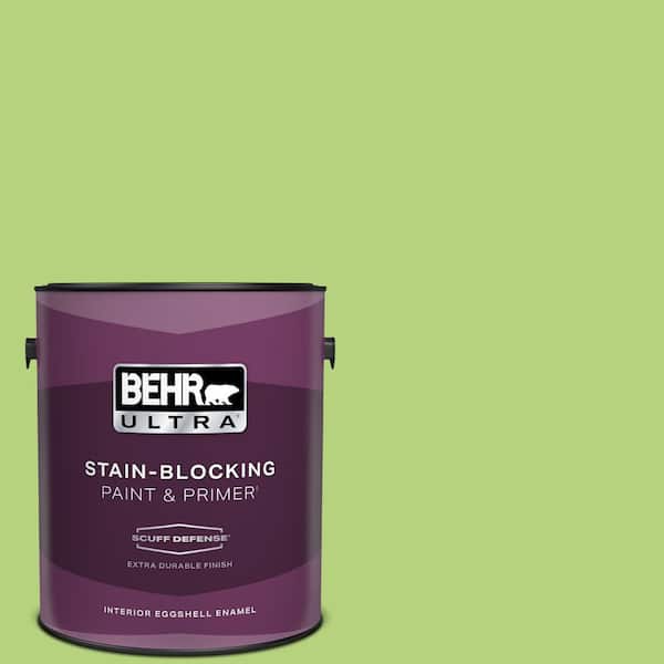 BEHR ULTRA 1 gal. #420B-4 Tart Apple Extra Durable Eggshell Enamel Interior Paint & Primer