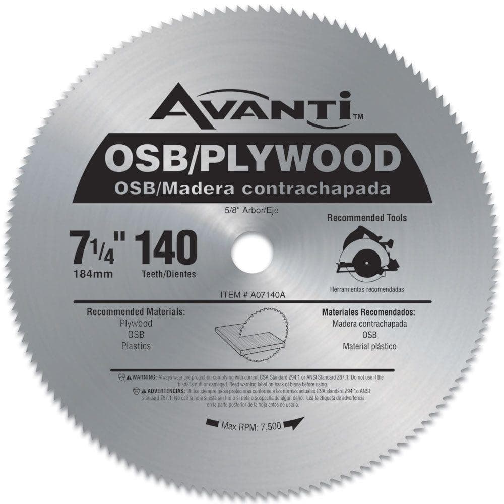 7-1/4 in., 140T Plywood Circular Saw Blade