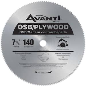 7-1/4 in. x 140-Tooth OSB/Plywood Circular Saw Blade