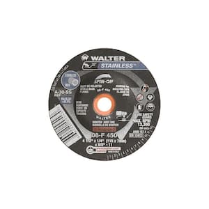 Stainless 4.5 in. x 5/8-11 in. Arbor x 1/4 in. T27S A-30-SS Grinding Wheel for Stainless (20-Pack)