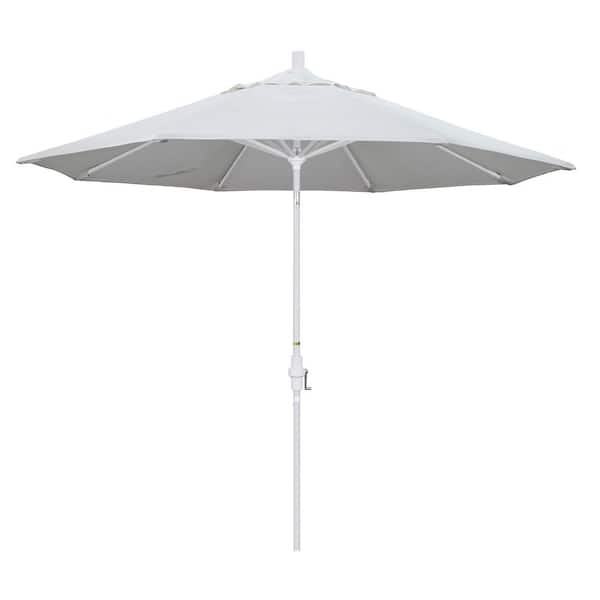 California Umbrella 9 ft. Aluminum Collar Tilt Patio Umbrella in Natural Pacifica