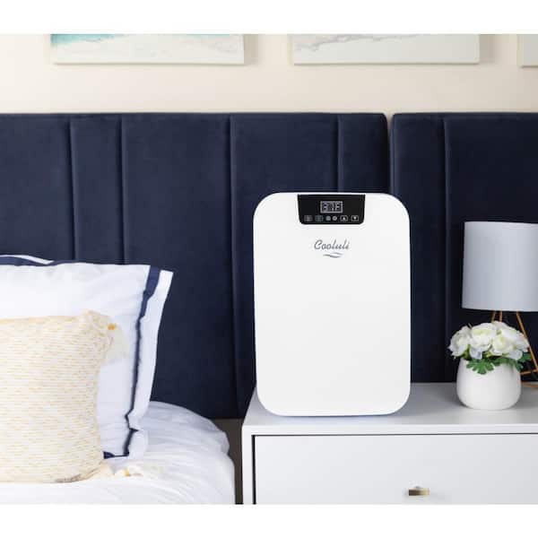 COOLULI Concord 0.7 cu. ft. Retro Mini Fridge in White without