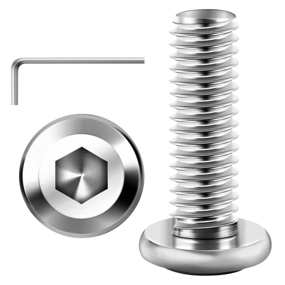 M5 x 16 mm Silver Hex Button Head Socket Cap Screws (30-Piece) price history on PriceWatchPro