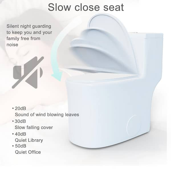 Simple Project One-Piece 0.8/1.28 GPF Dual Flush, Elongated Toilet, in  Gloss White, Seat Included HD-US-OT-2-03 - The Home Depot