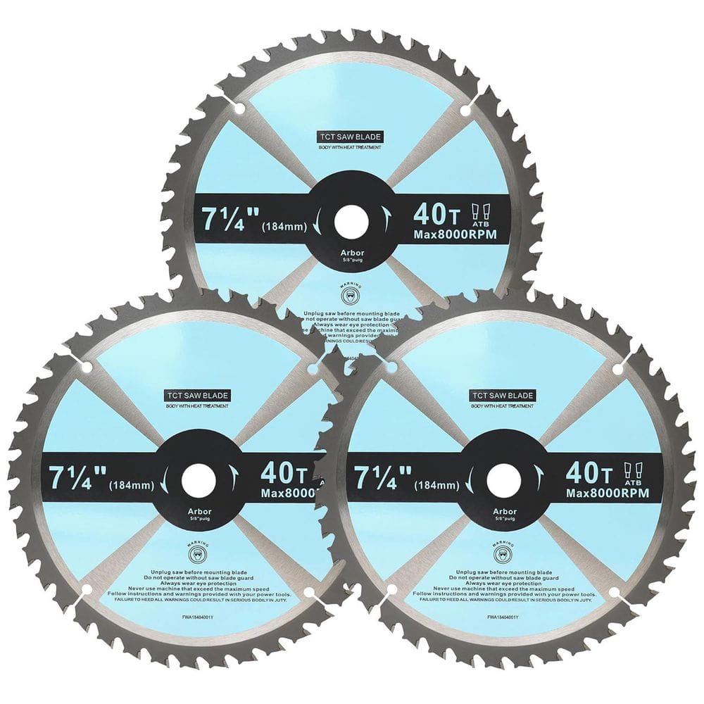 Lame De Scie Circulaire 7 Pouces 40 Dents Carbure Titane - XCAN TCT - Pour Bois Multi-usage - Neuve