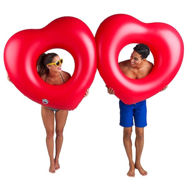 Unbranded Red Large Plastic 2 of Hearts Pool Float