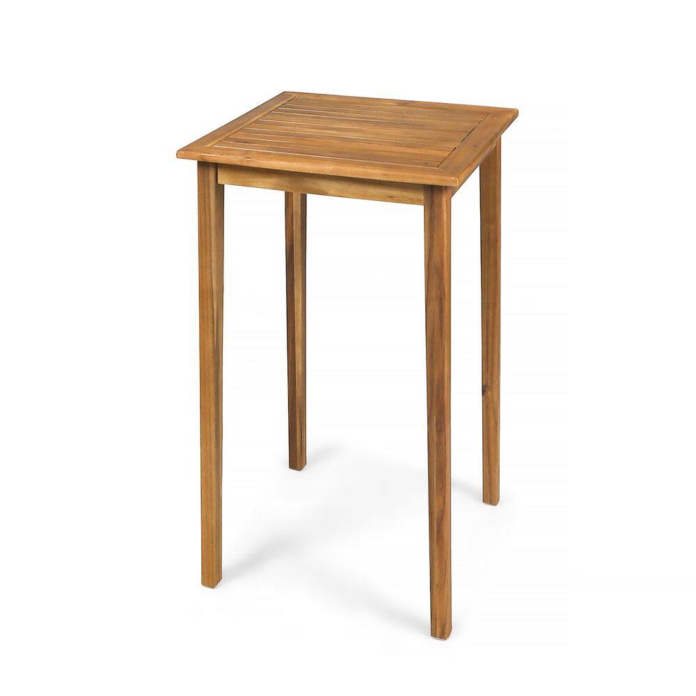 26 in. W x 40 in. H Minimalist Square Teak Acacia Wood Indoor & Outdoor ...