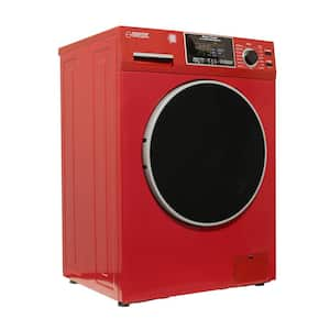 1.62 cu. ft. All-in-One Washer Dryer Combo Ventless/Vented Pet Cycle 110-Volt in Merlot