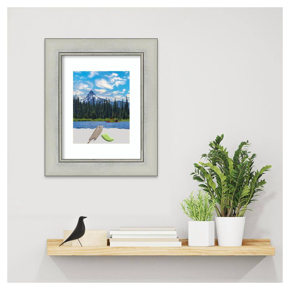 Antiqued Silver Patina Rectangular Wall Picture Frame
