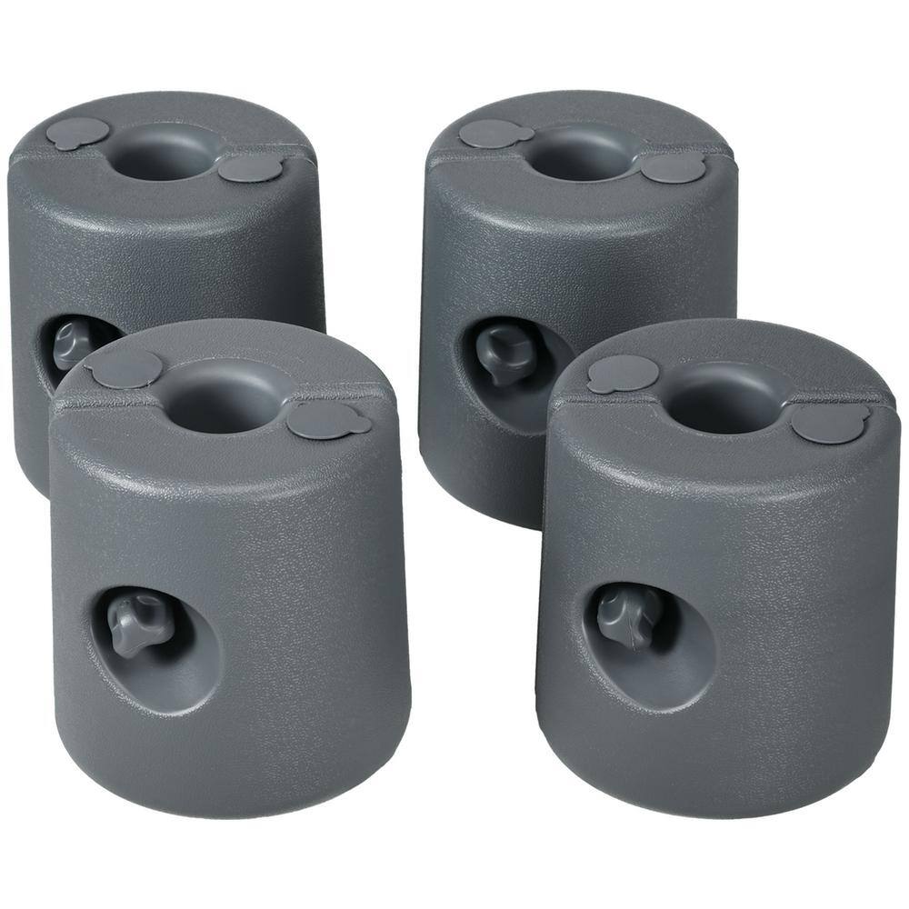 Outsunny Canopy Weights Set of 4, Tent Weights for Pop up Canopy, HDPE ...