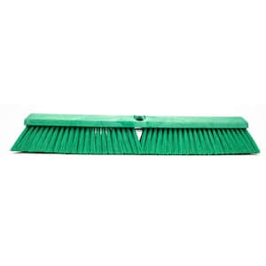Sparta 18 in. Green Polypropylene Push Broom Head (12-Pack)