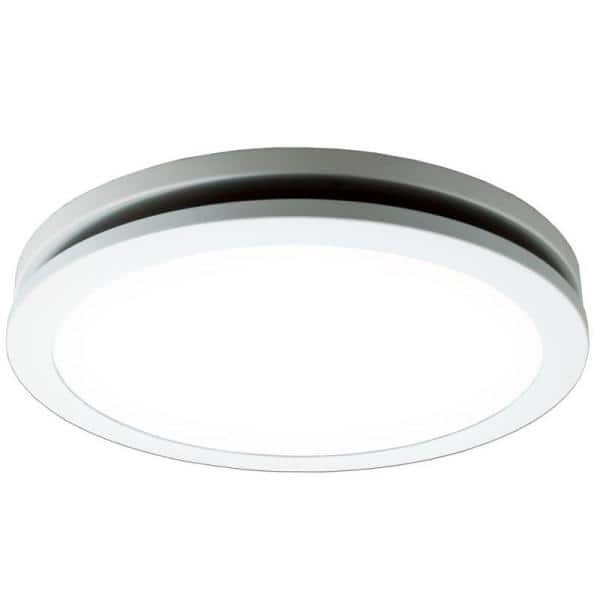Delta Breez White LED Edge-Lit Round Exhaust Fan