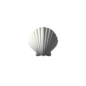 Ambiance 1-Light ADA Scallop Shell Bisque Wall Sconce