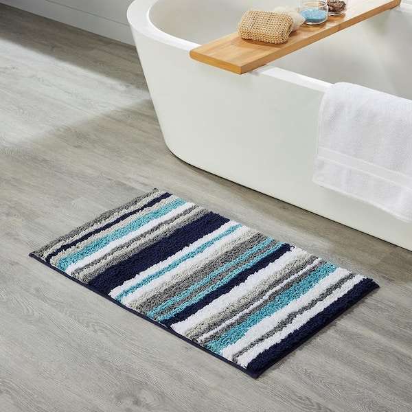 Better Trends Griffie Collection 100% Polyester Bath Rug, 20 x 32