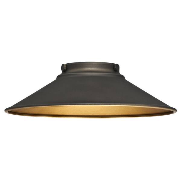 Westinghouse 2-9/16 in. Oil Rubbed Bronze and Metallic Bronze Interior Shade with 2-1/4 in. Fitter and 9 in. W