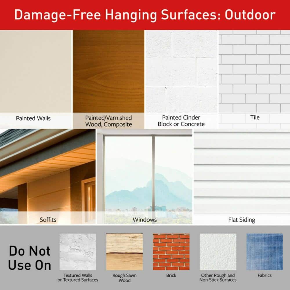 Large Oil Rubbed Bronze Metal Outdoor Hook with Adhesive Strips