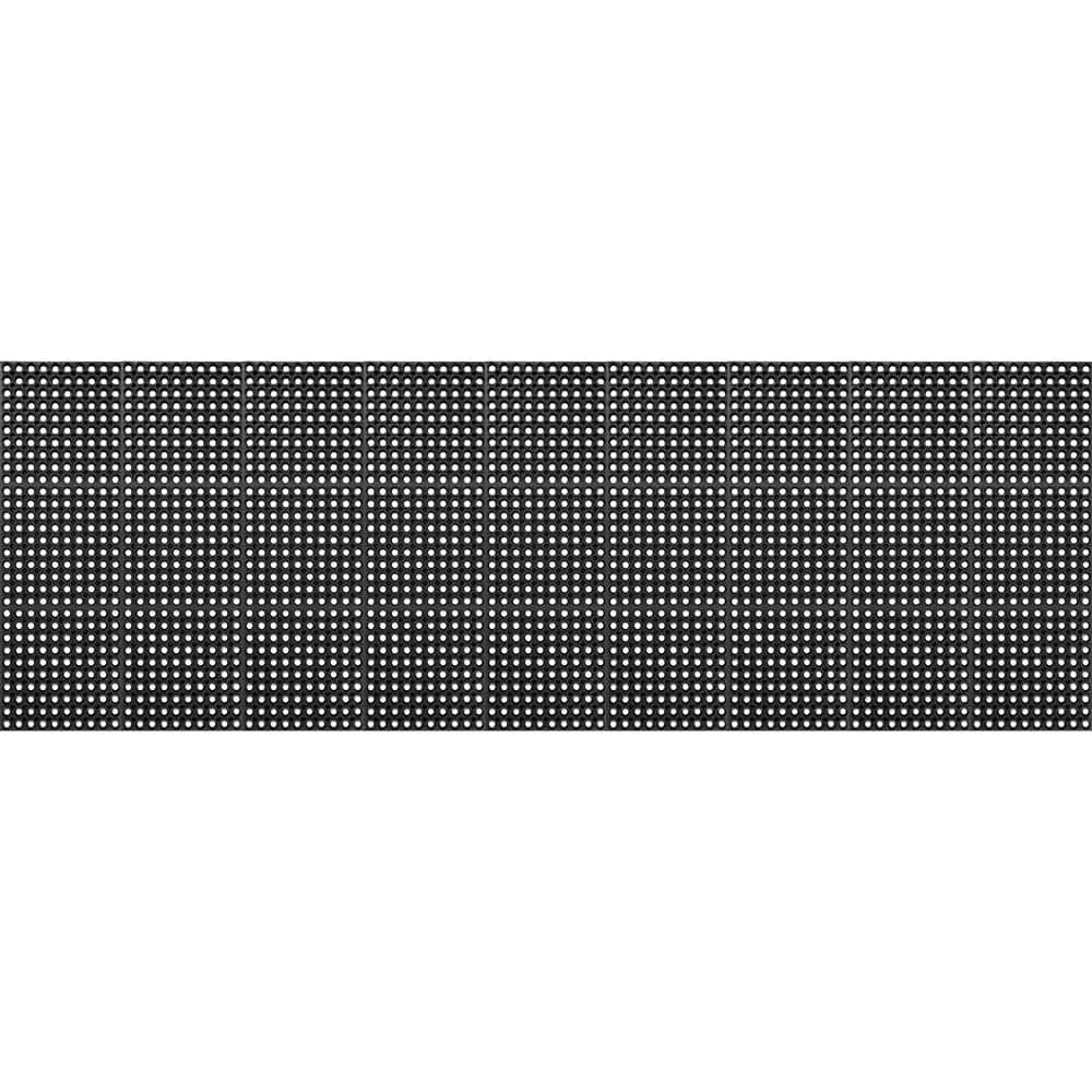 Tru-Tread 7/8 in. Black 3 ft. x 10 ft. Rubber Grease Proof Indoor Commercia