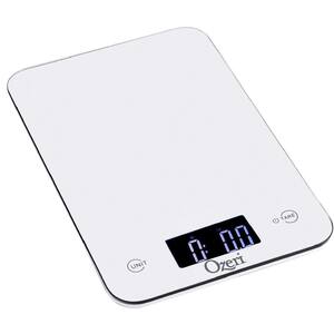 Touch Professional Digital Kitchen Scale (12 lbs. Edition), Tempered Glass in White